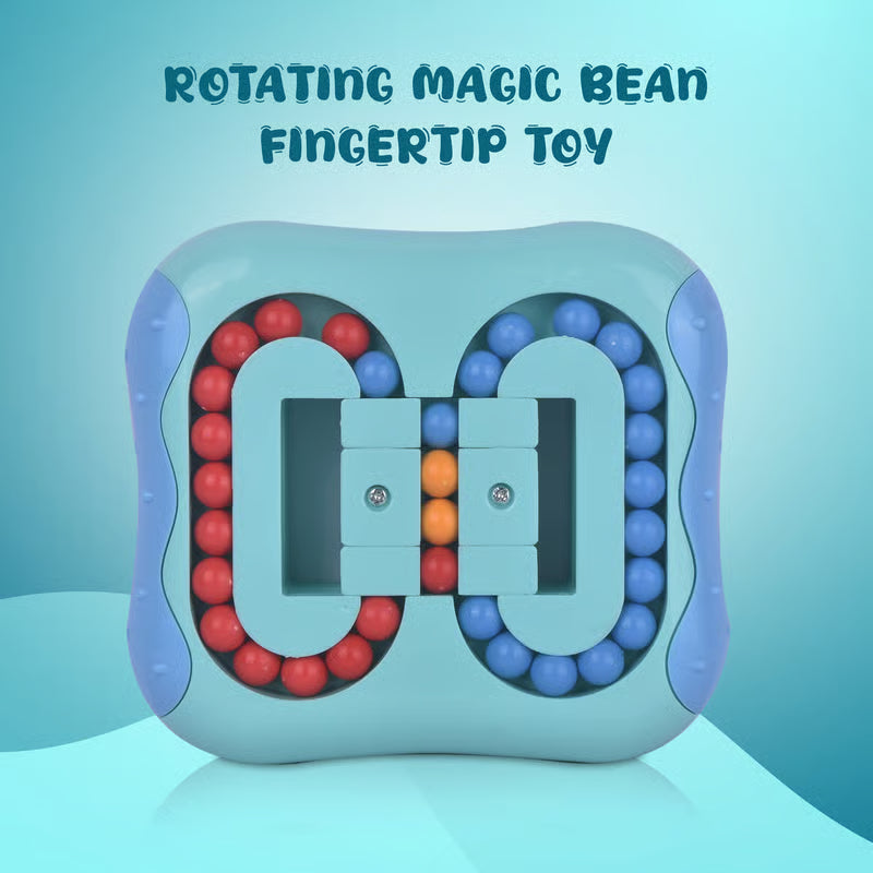 Magic Bean Rotating Cube Toy for Kids – Educational Puzzle & Stress Relief Fidget Toy (8 Years+)